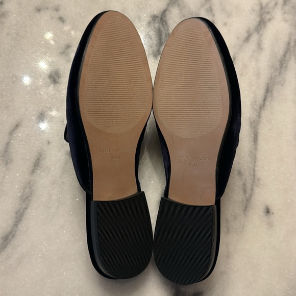Ann Taylor Valeria Moon Stars Navy Velvet Slides in Night Sky 8.5 - Picture 5 of 7